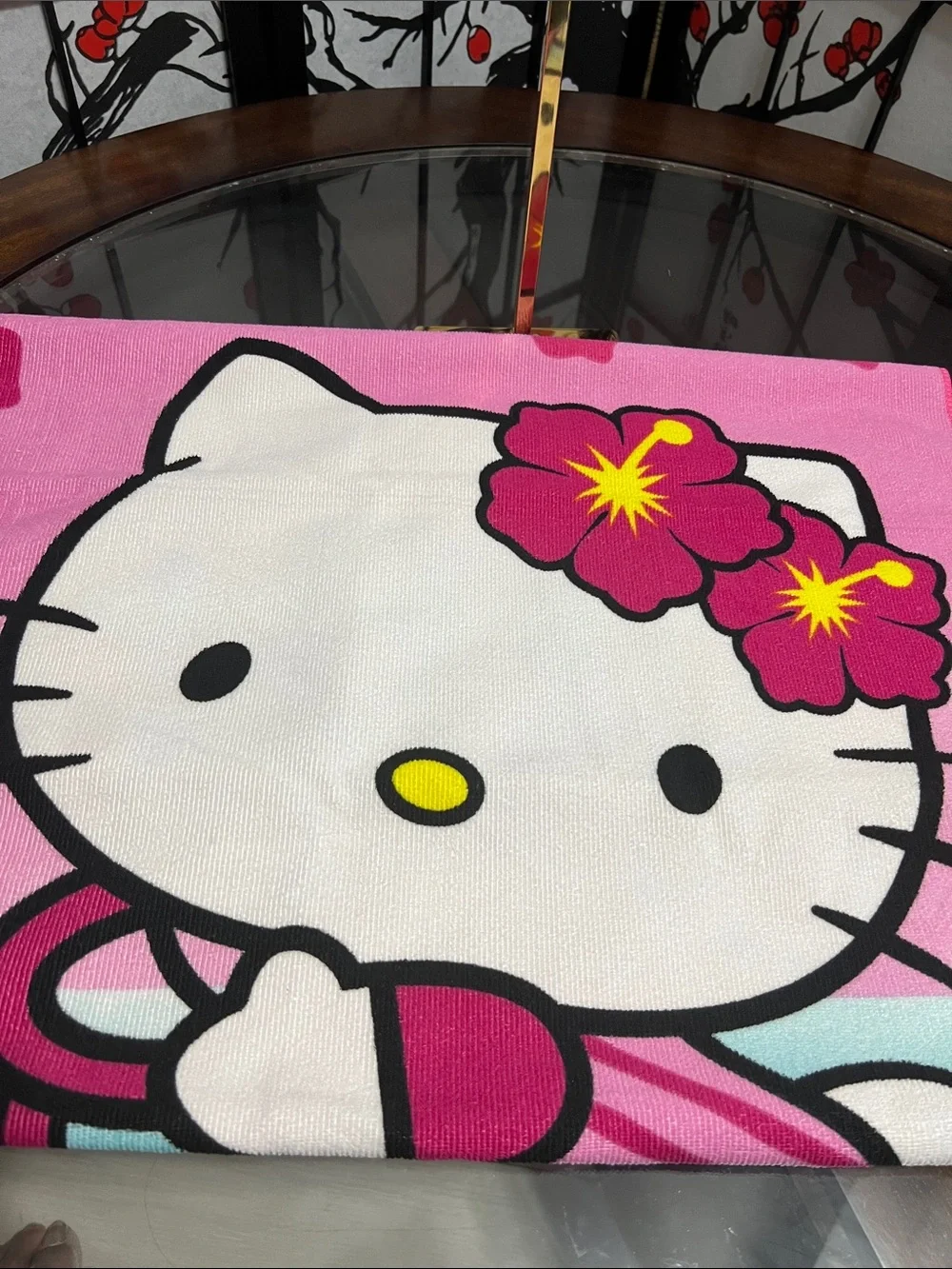 Hello Kitty Towel - Pink White Yellow